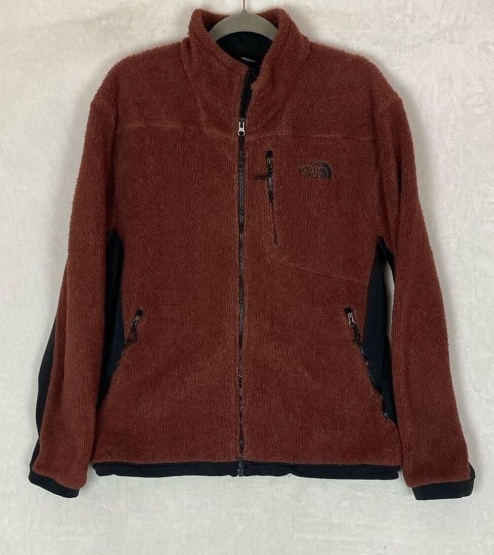 The North Face Men's Campshire Full Zip High Pile Fleece Jacket Brown XL Outdoor